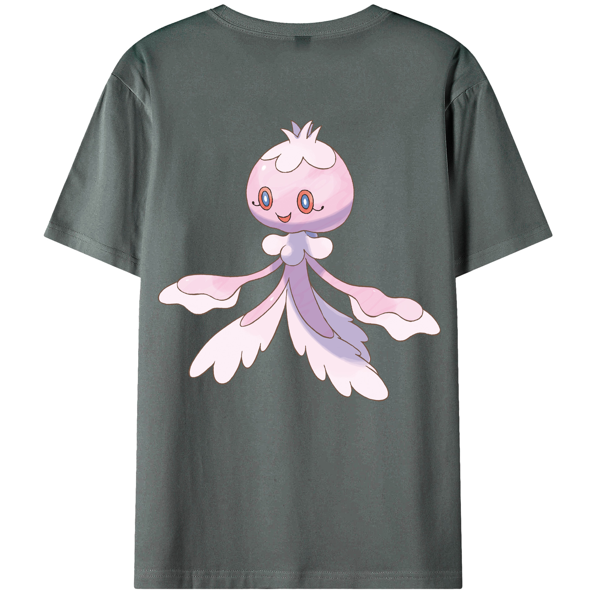 （画像用） ポケットモンスター Pokémon 綿100％ メンズ半袖Tシャツ（バックプリント） 通気性